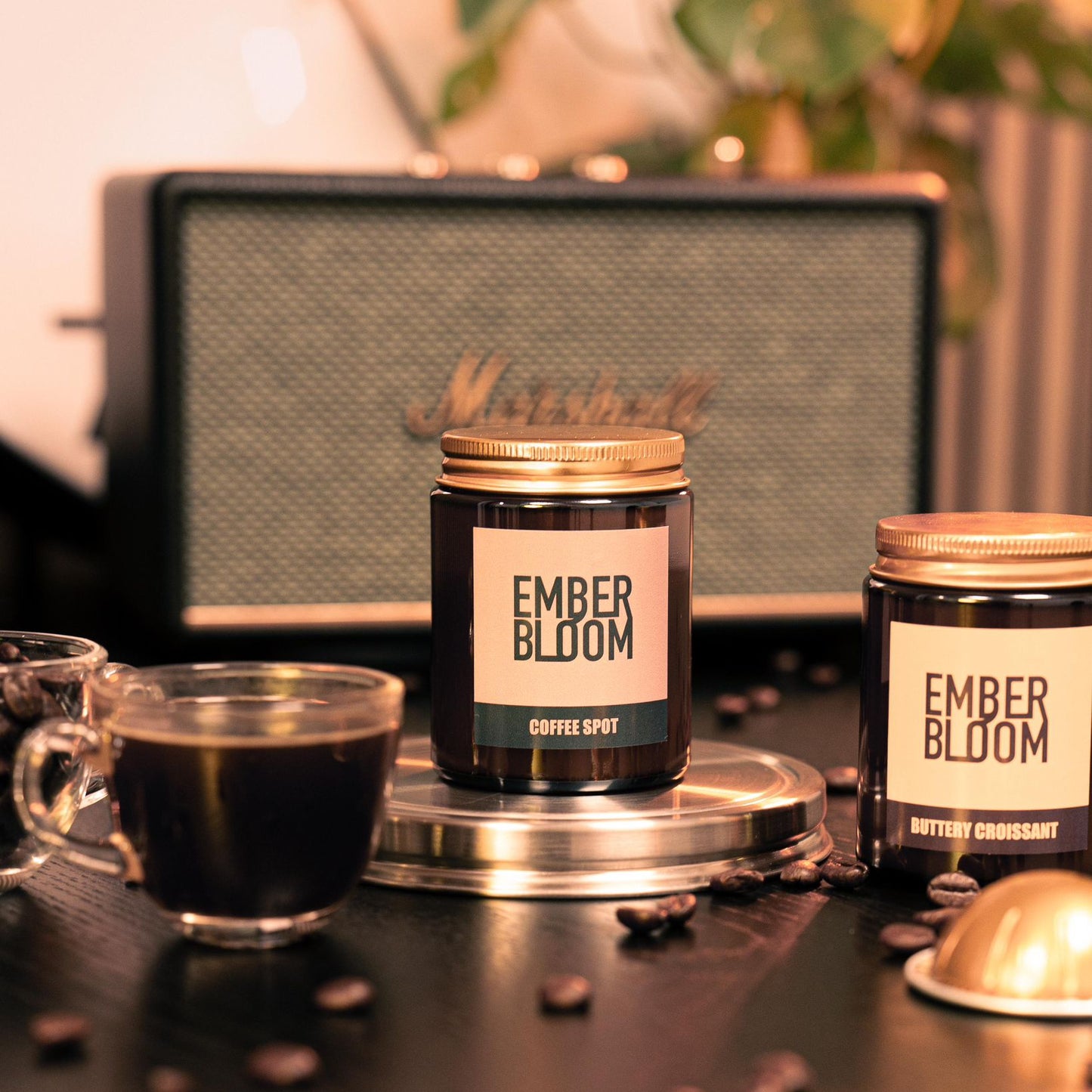 Buttery Croissant and Coffee Spot Candle Duo